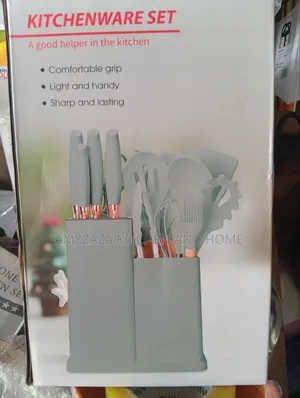 19-Piece Silicone Kitchen Utensil and Knife Combo Set
