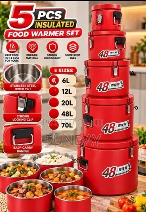 5 PCS Insulated Food Warmer