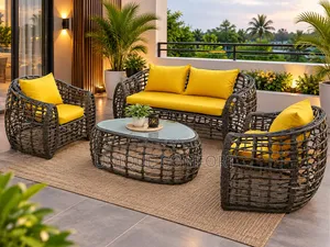Brand New 2,1,1 Rattan Outdoor Rattan Chairs With Center Table