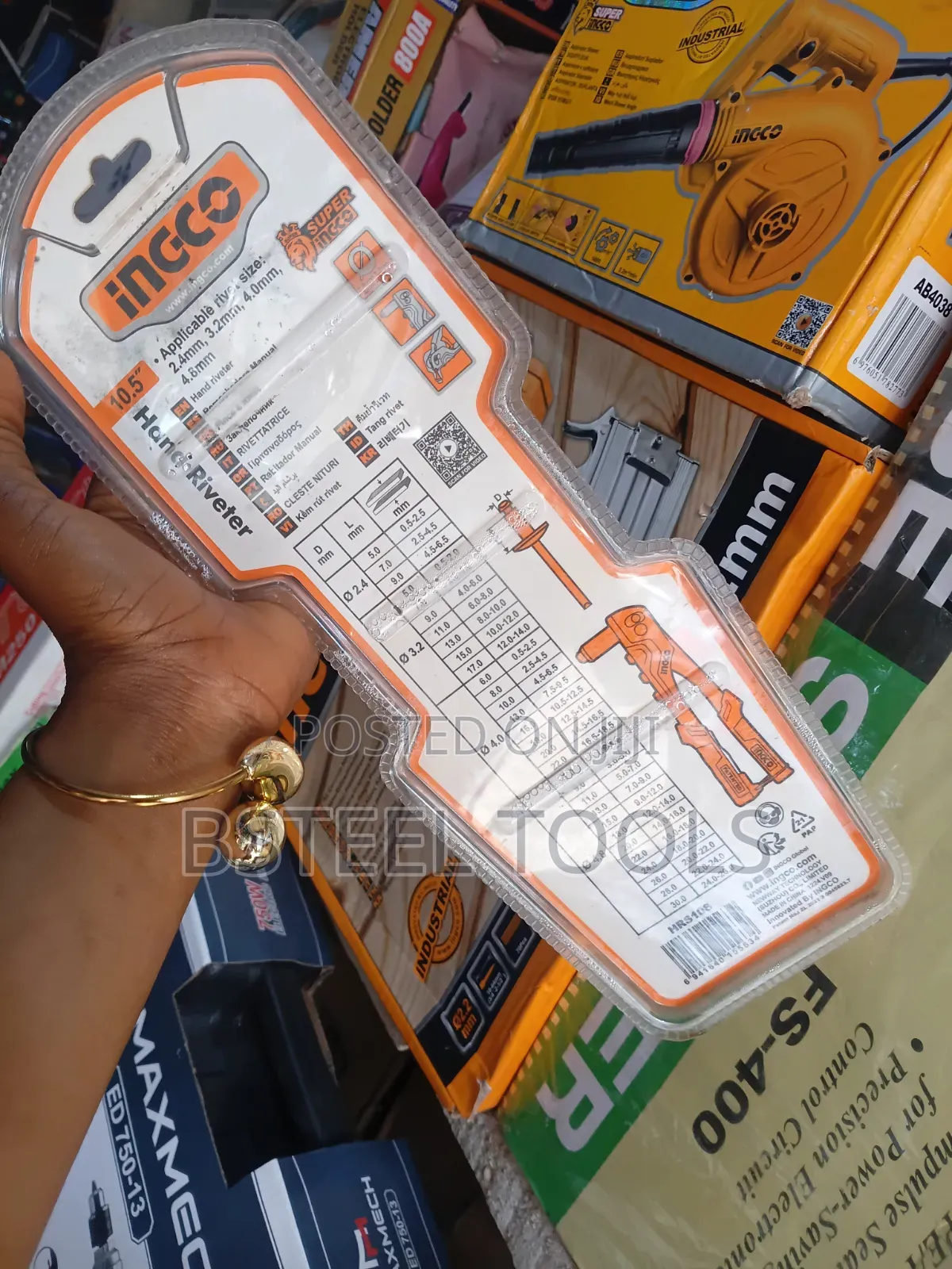 INGCO 10.5 Hand Riveter – Riveting Tool