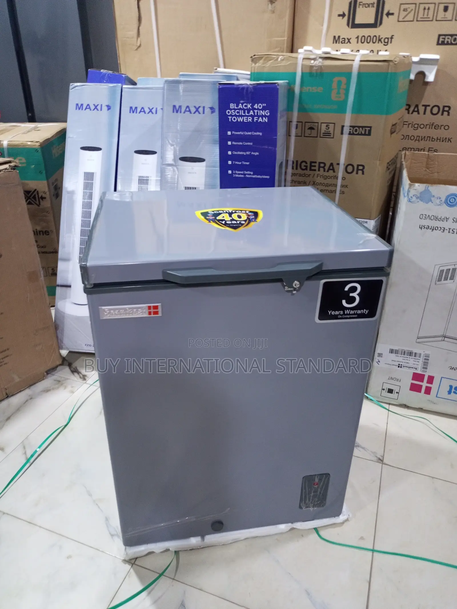 SCANFROST Deep Freezer for Meat and Seafood Storage