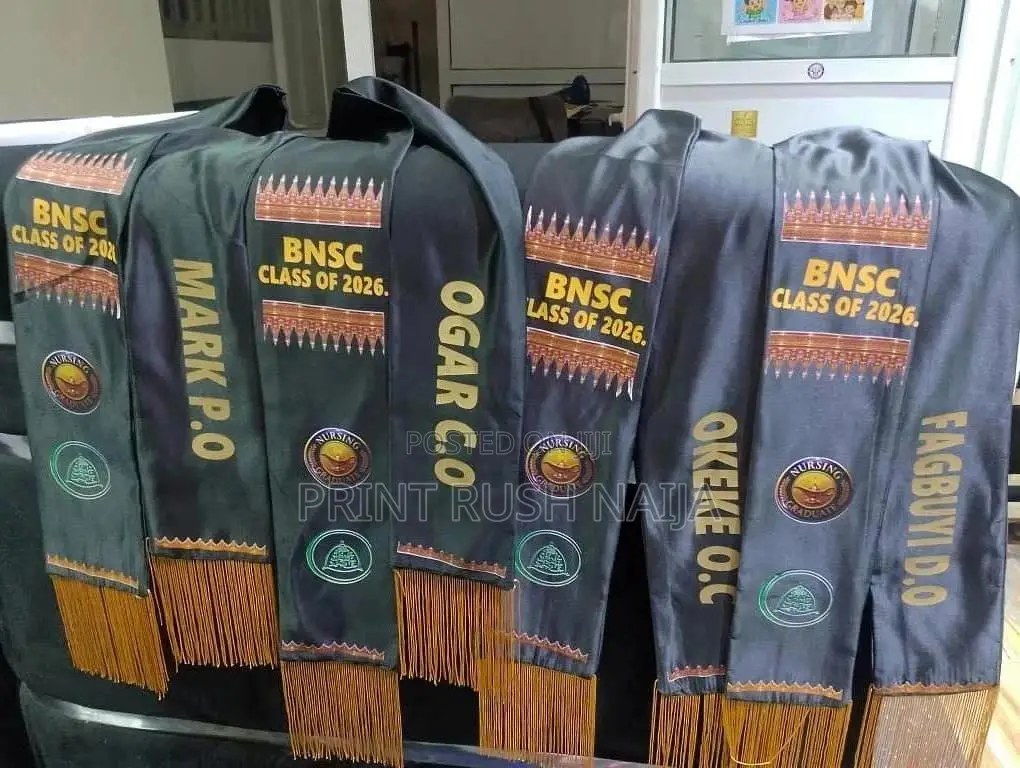 Custom Sash Printing in Lagos | Graduation, Alumni & Event Sashes