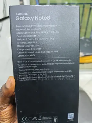 New Samsung Galaxy Note 8 64 GB Black