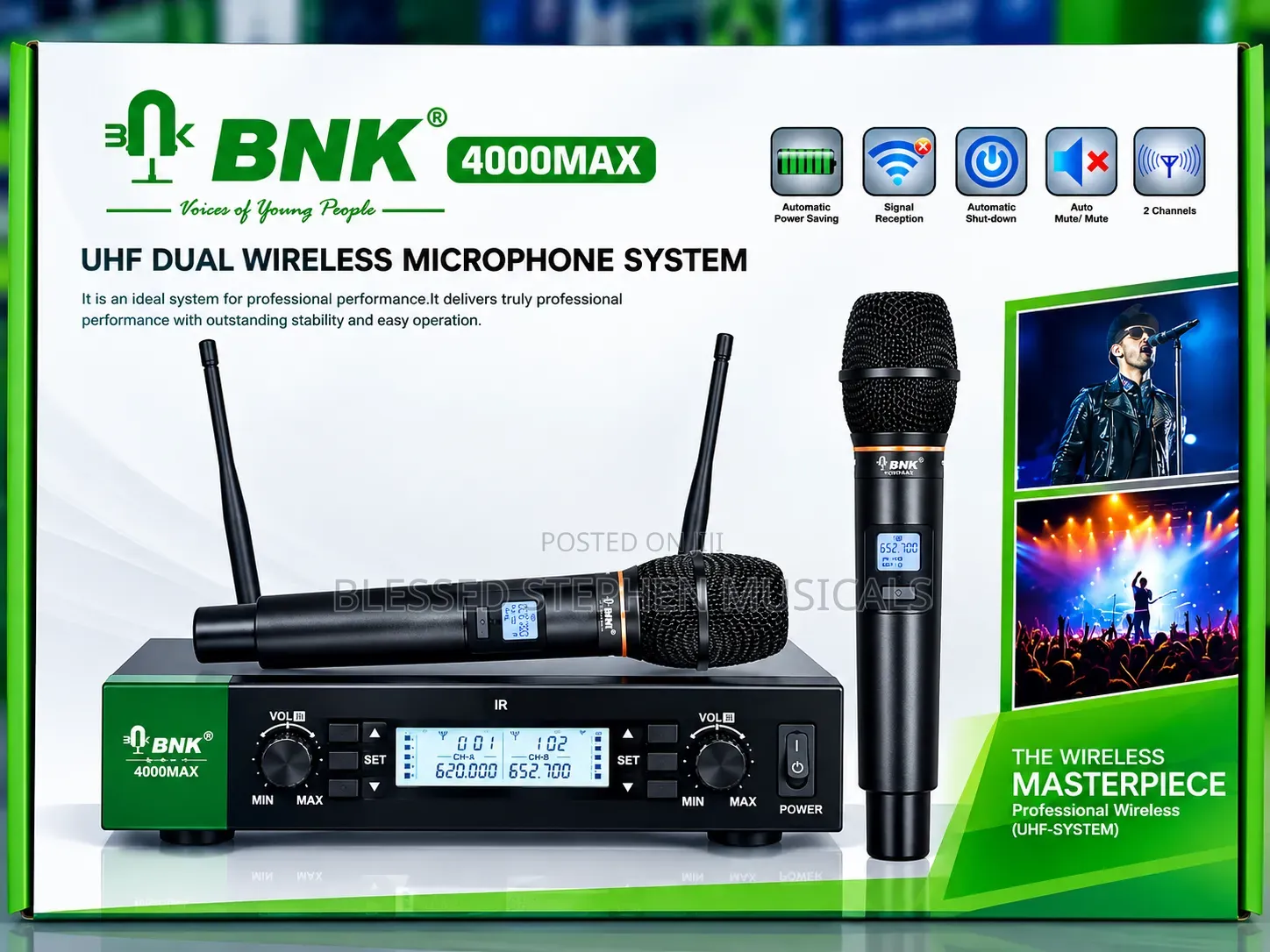 BNK 400max Uhf Dual Wireless