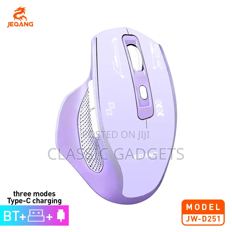 Jeqang Jw D251Tri-Mode 2.4G BT Wireless Gaming Mouse