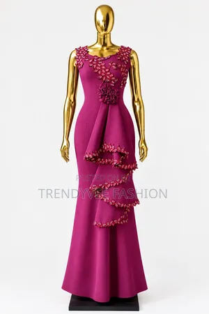 Luxury Women's Beaded Dinner Gown