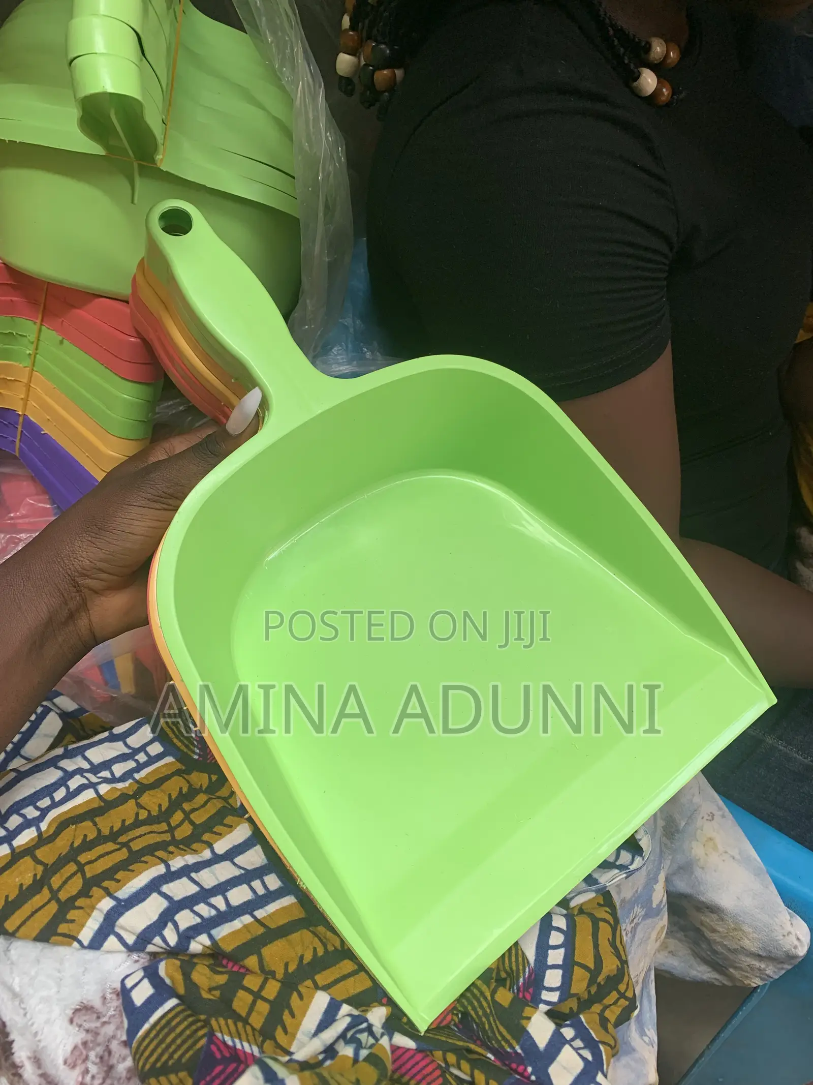 Big Colorful Plastic Dustpan Set