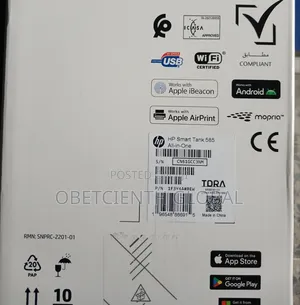 HP Smart Tank 585 Wireless All in One Printer