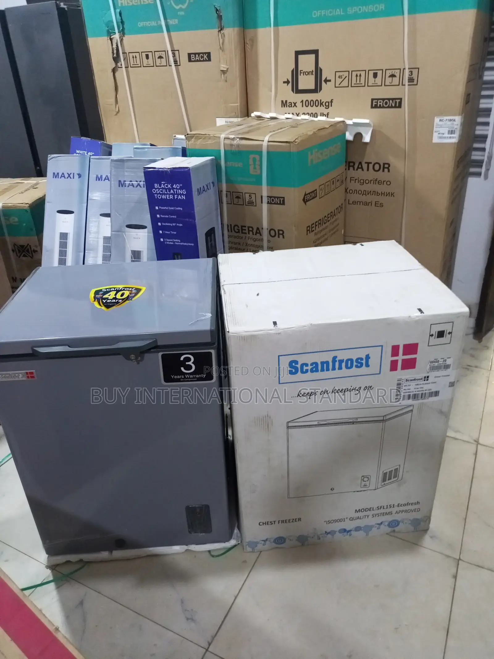 SCANFROST SFL-151 Chest Freezer for Grocery Stocking Needs