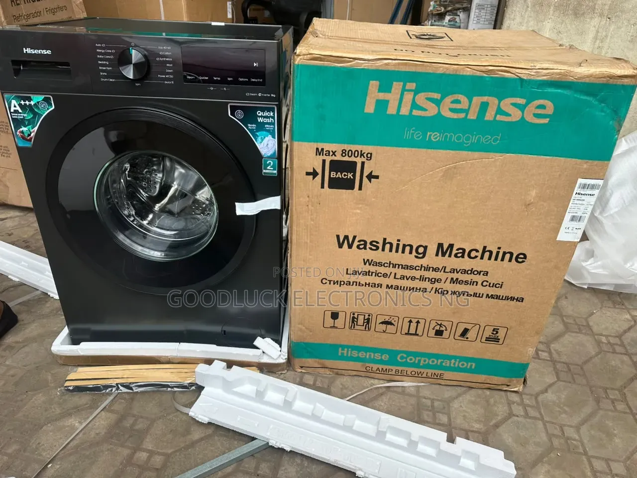 Front Loader Inverter Washing Machine - Silver 2years Warranty