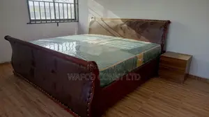 Luxury Brown Upholstered Bed Frame