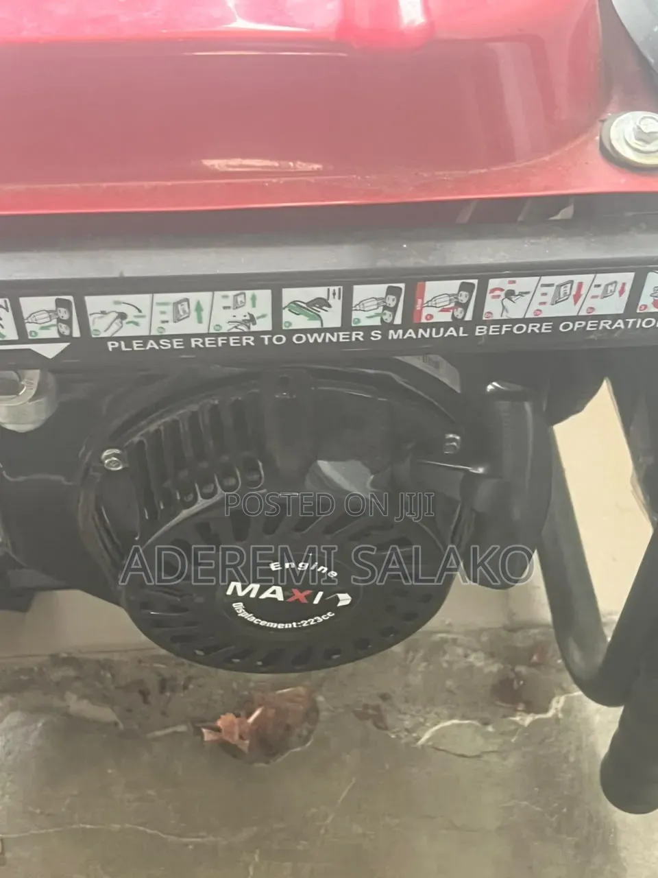 MAXI E33KWH 3.5kVA Portable Gasoline Generator (Key Start & Wheels)
