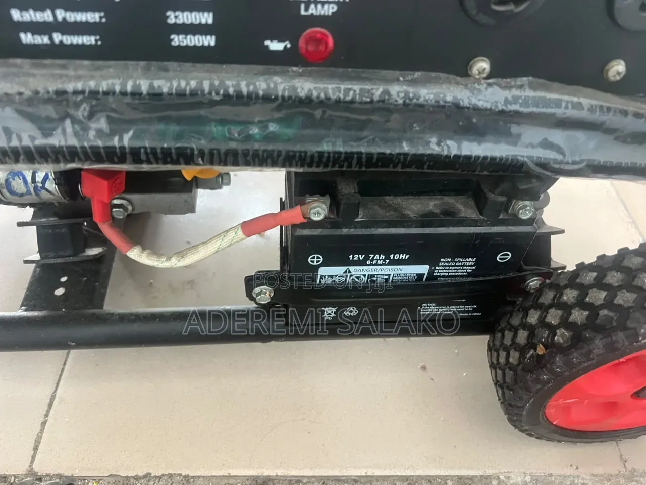 MAXI E33KWH 3.5kVA Portable Gasoline Generator (Key Start & Wheels)