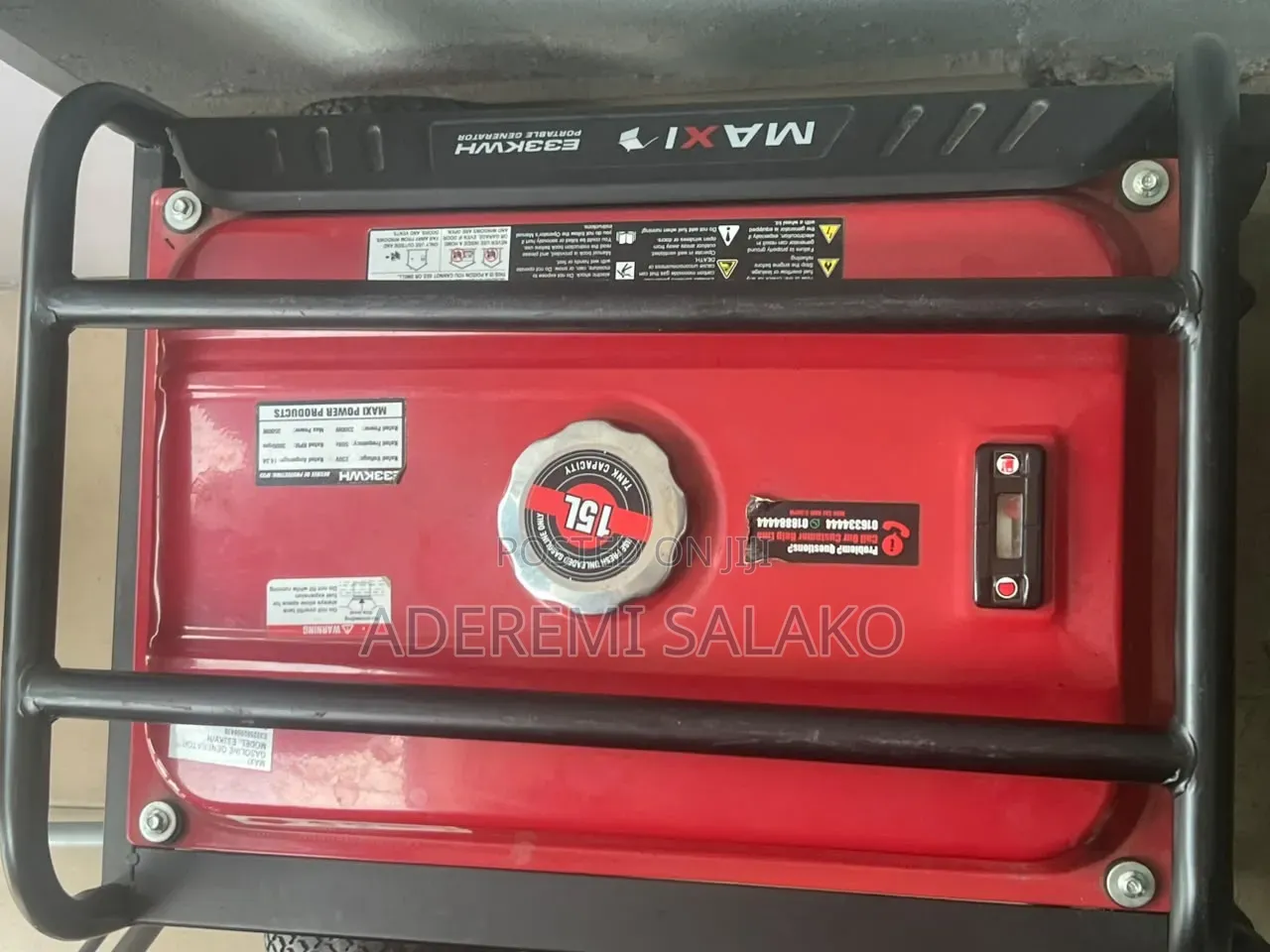 MAXI E33KWH 3.5kVA Portable Gasoline Generator (Key Start & Wheels)
