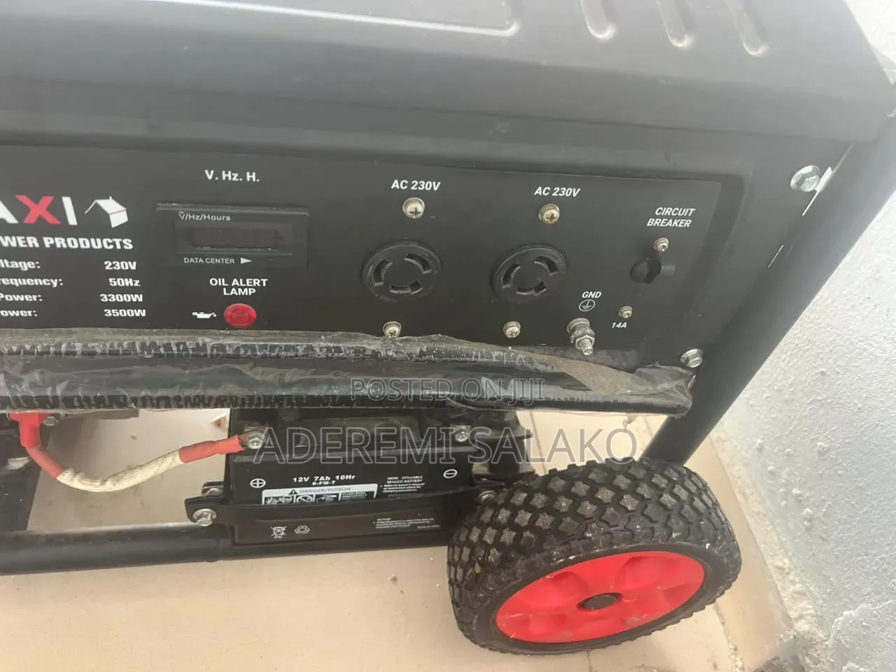 MAXI E33KWH 3.5kVA Portable Gasoline Generator (Key Start & Wheels)