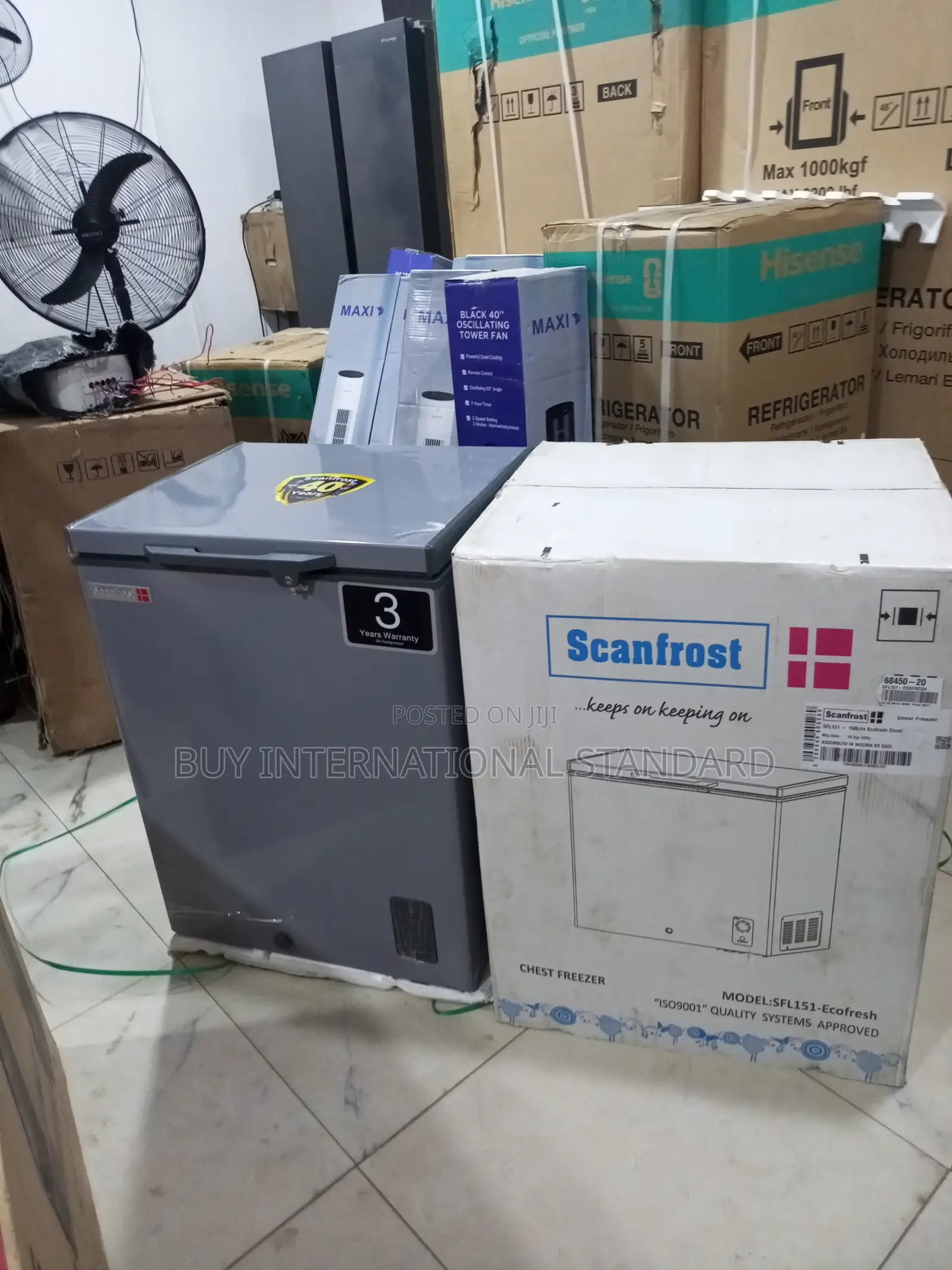 SCANFROST Deep Freezer for Domestic Grocery Preservation