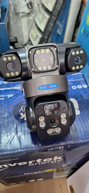 Premium Quality Triple Lens Solar Powered CCTV Surveillance Camera