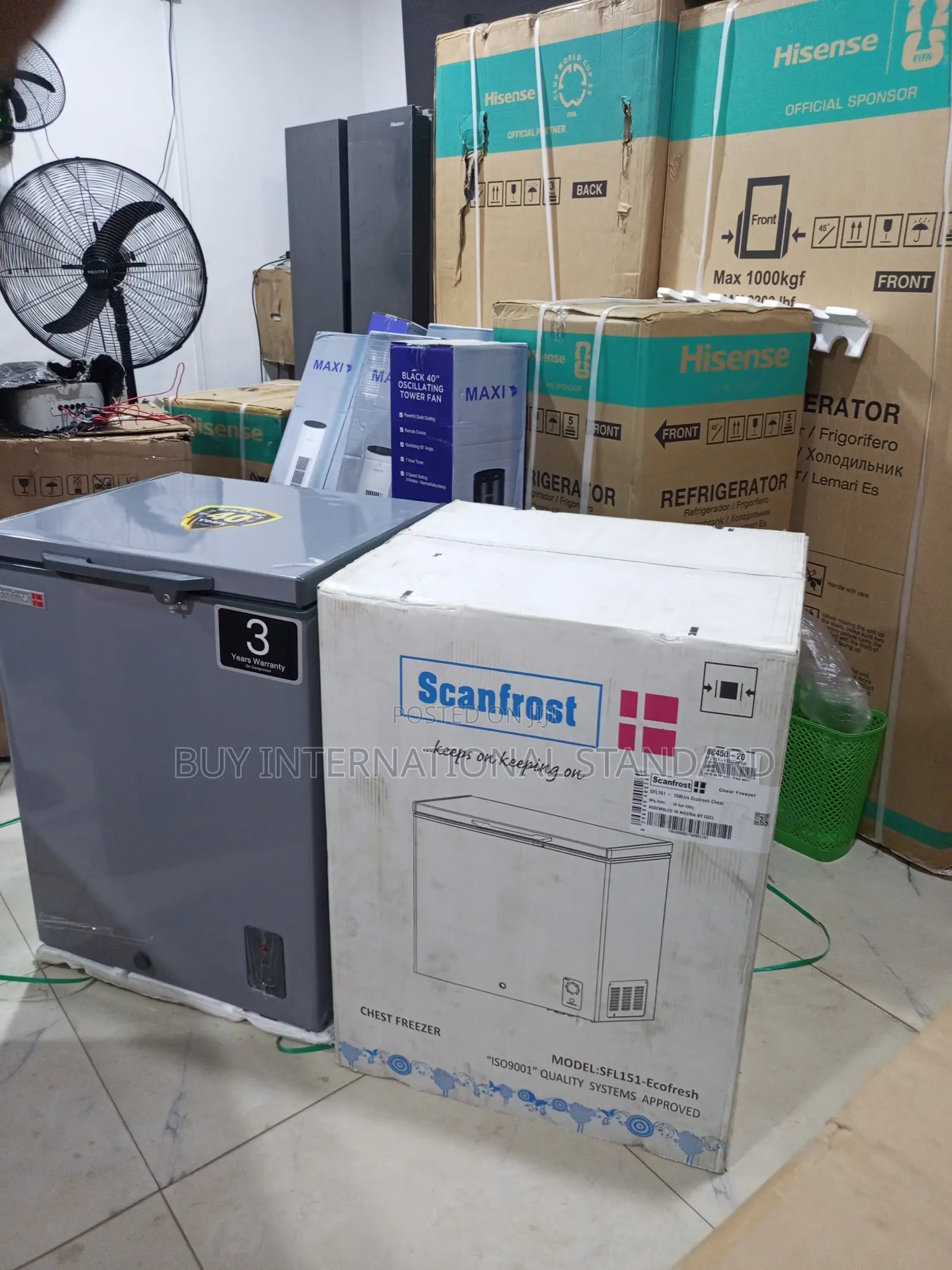 SCANFROST SFL-151 Deep Freezer for Home Stock Organisation