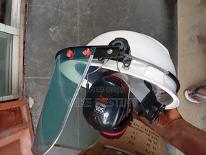 Original 3M Safety Helmet With Face Shield & Ear Muff - 3 in 1 PPE