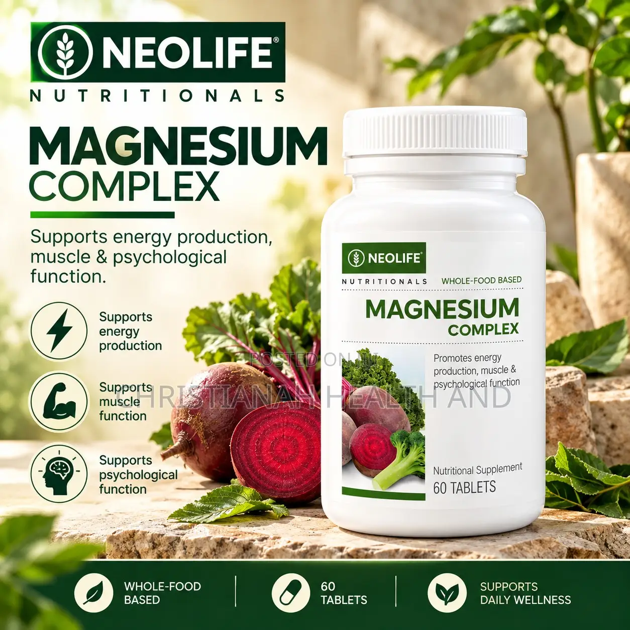 Magnesium Complex 60 Tablets Single. Magnesium Supplement Complex