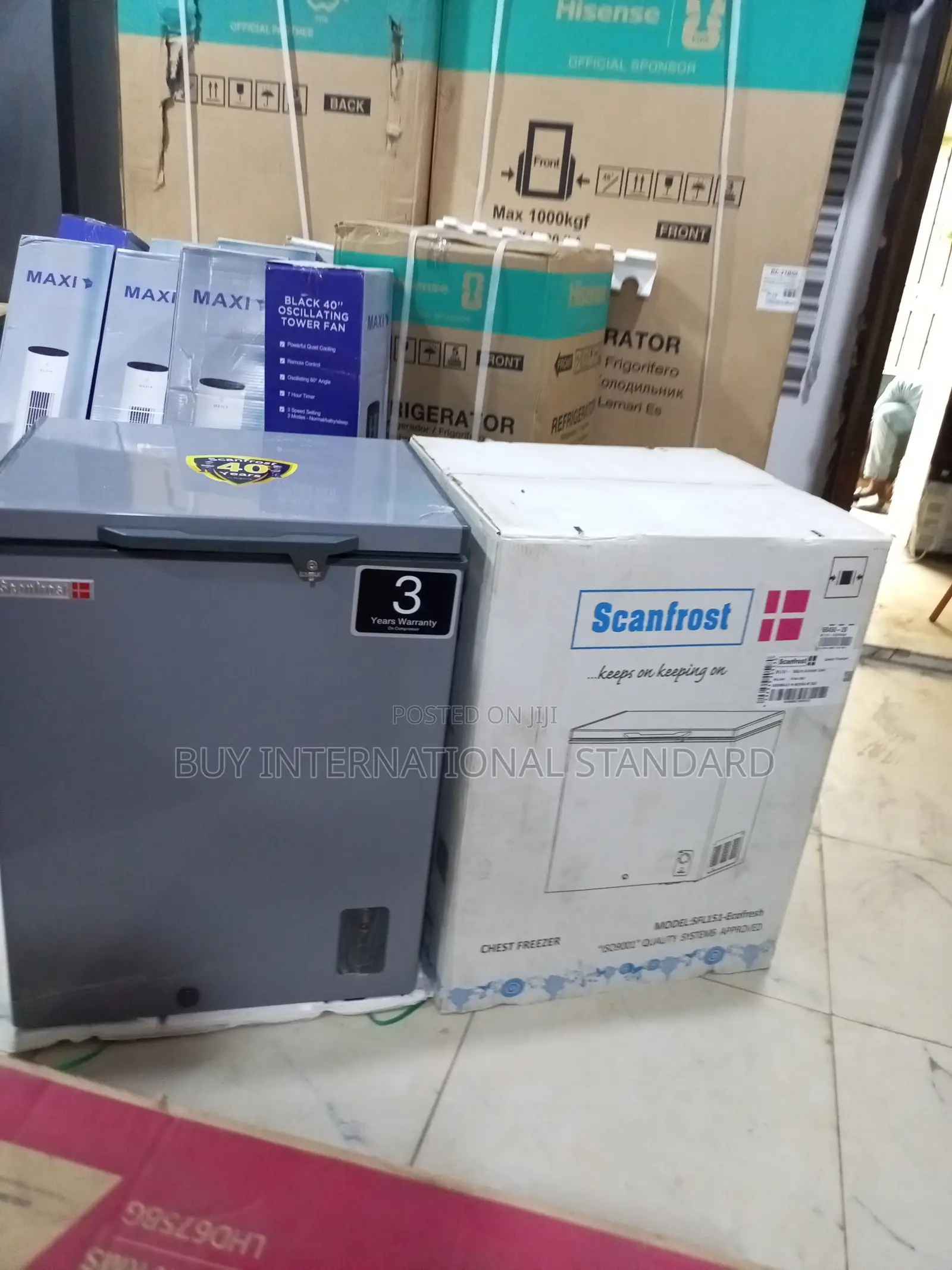 SCANFROST 134L Deep Freezer for Small Shop Inventory