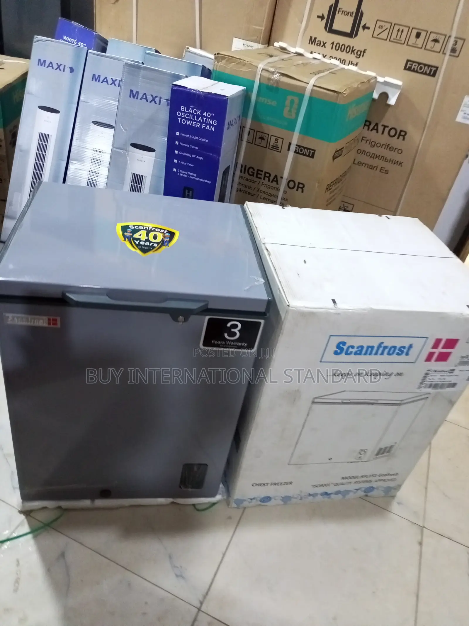 SCANFROST 134L Deep Freezer for Small Shop Inventory