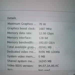 Laptop Dell Precision 5570 32GB Intel Core i7 SSD 512GB