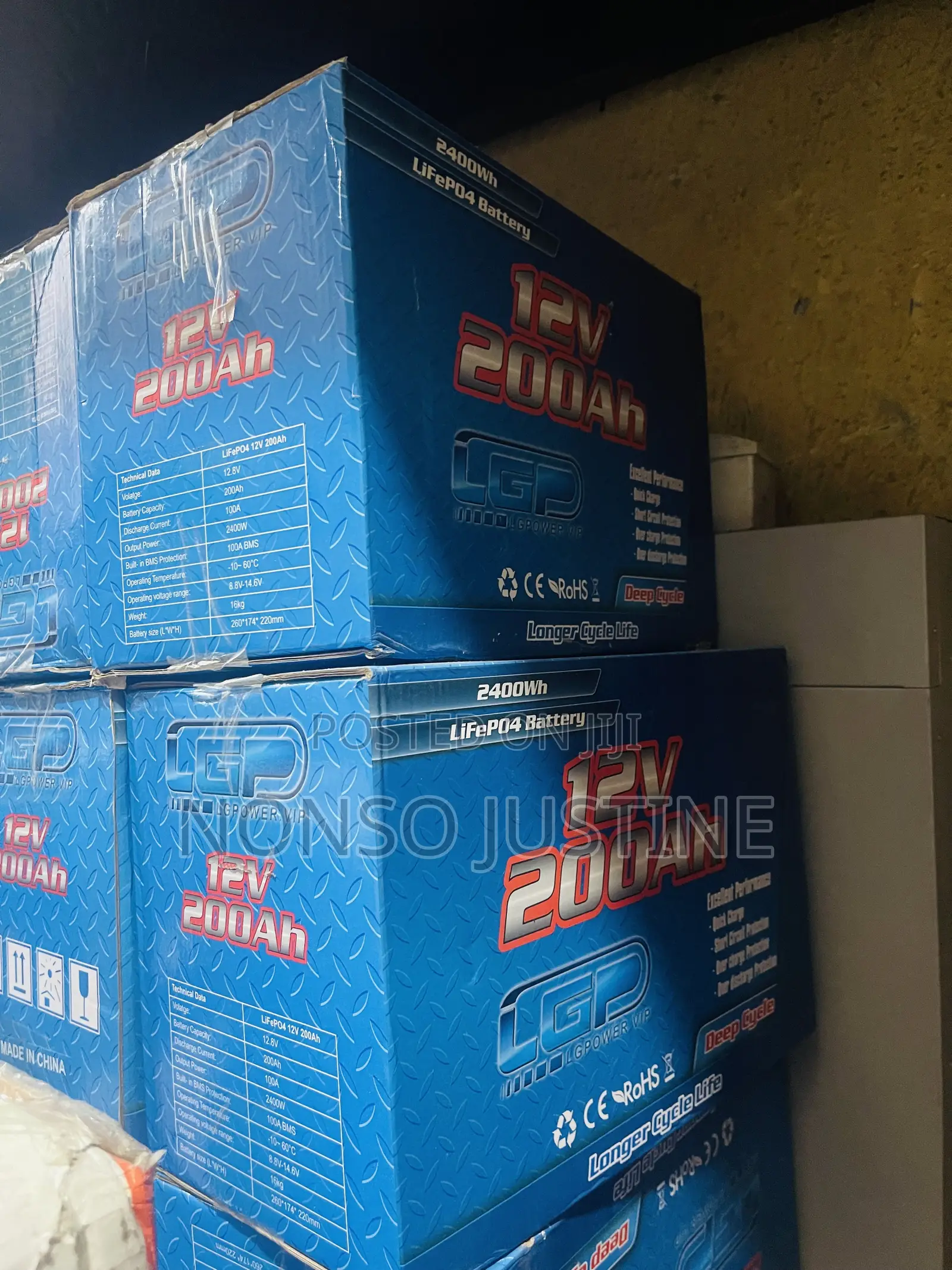 200ah 12v LGP Solar Lithium Batteries Is Available