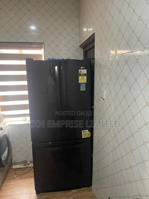 LG 591L Black Slim Line 3-Door French Door Fridge GM-B208BVS
