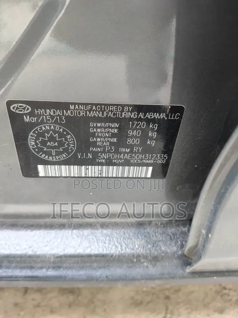 Hyundai Elantra 2013 Gray