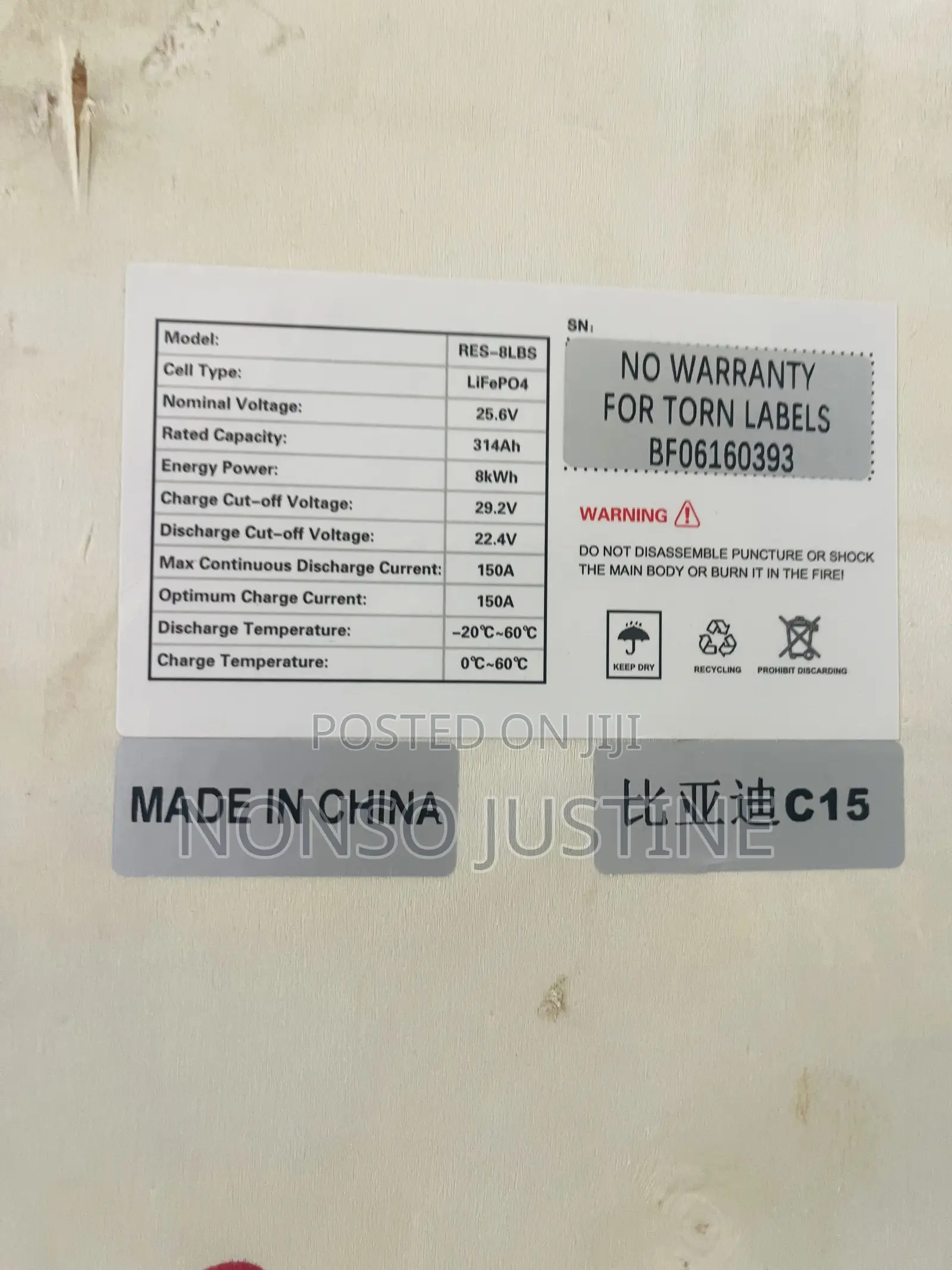 8kwh 25.6v Hyper Power Solar Lithium Batteries Is Available