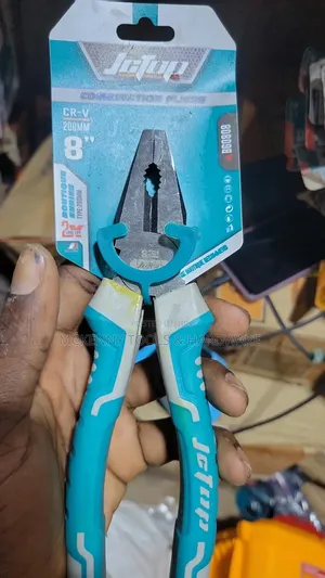 JcTop 8-Inch Combination Pliers – Chrome Vanadium Steel | Strong Grip