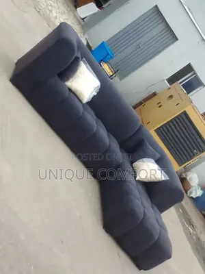 Brand New Boucle L Shape Section Sofa With Throw Pillows