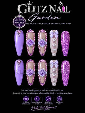 Beautiful Luxury Press-on Nails | Trendy Reusable Nail Sets