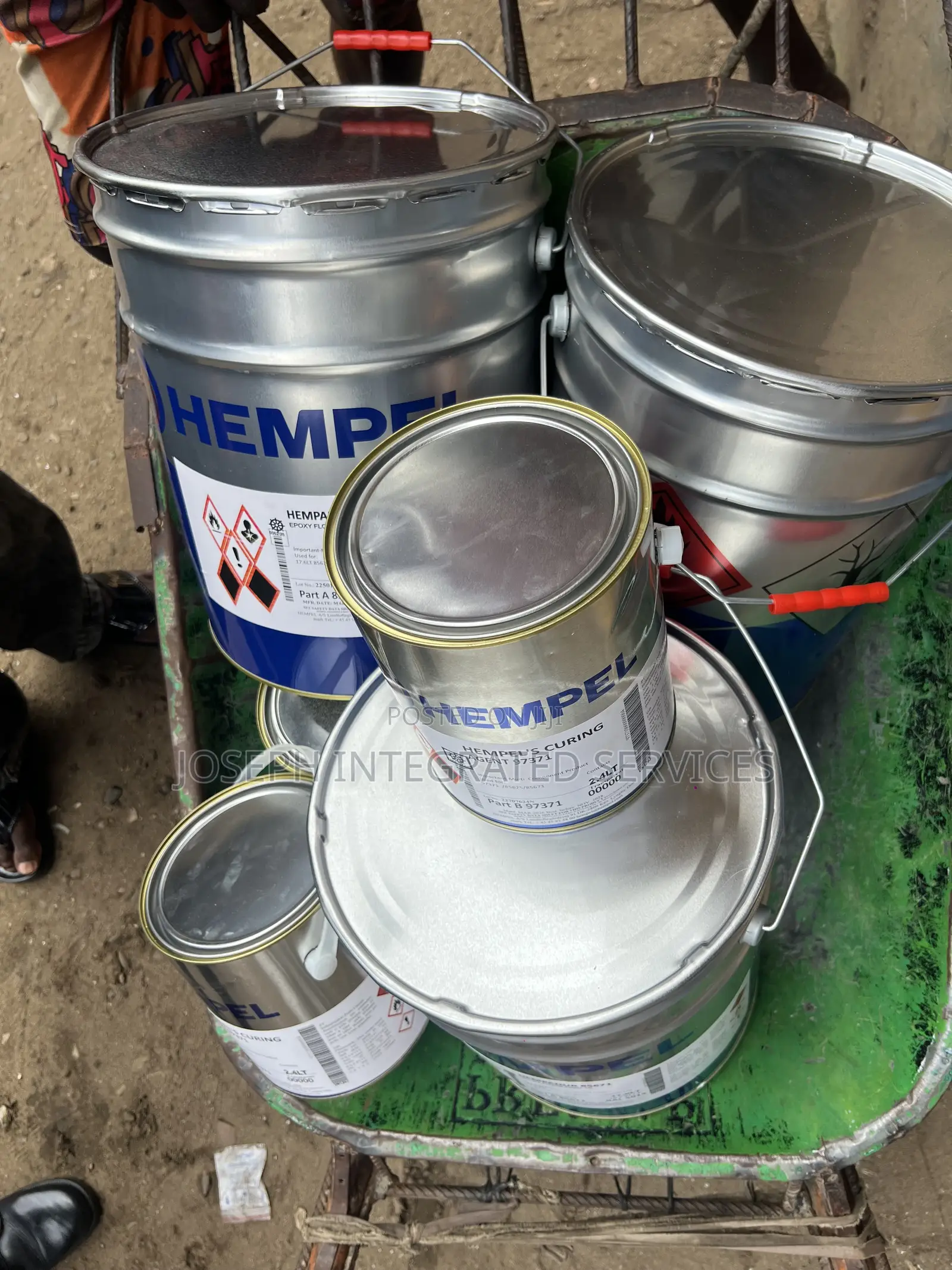 Hempel Epoxy Floor Paint (Part A) and Hempel’s Curing Agent (Part B