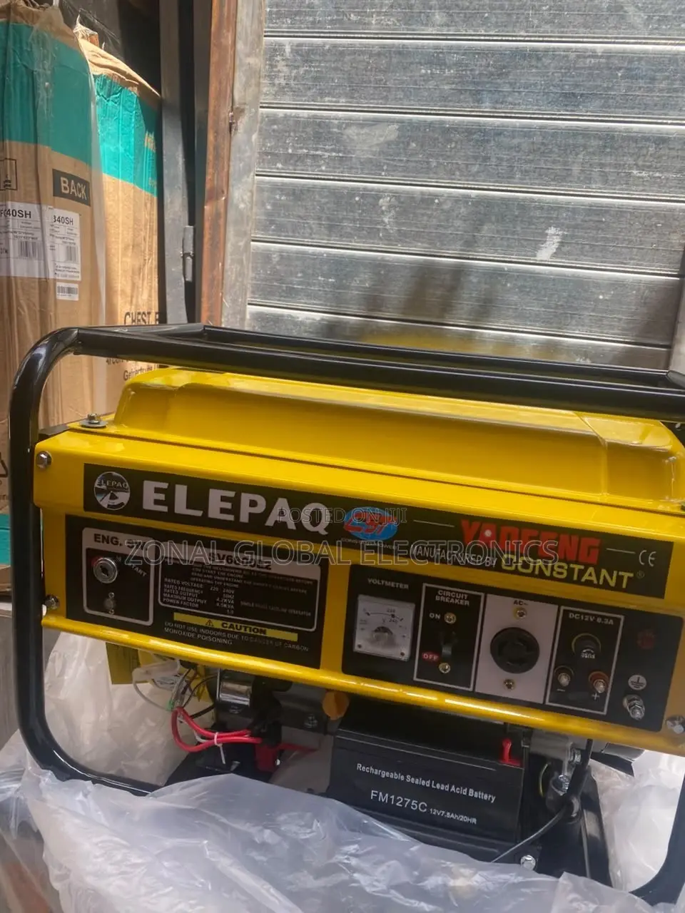 4.5kva Elepaq Constant Generator Key Start