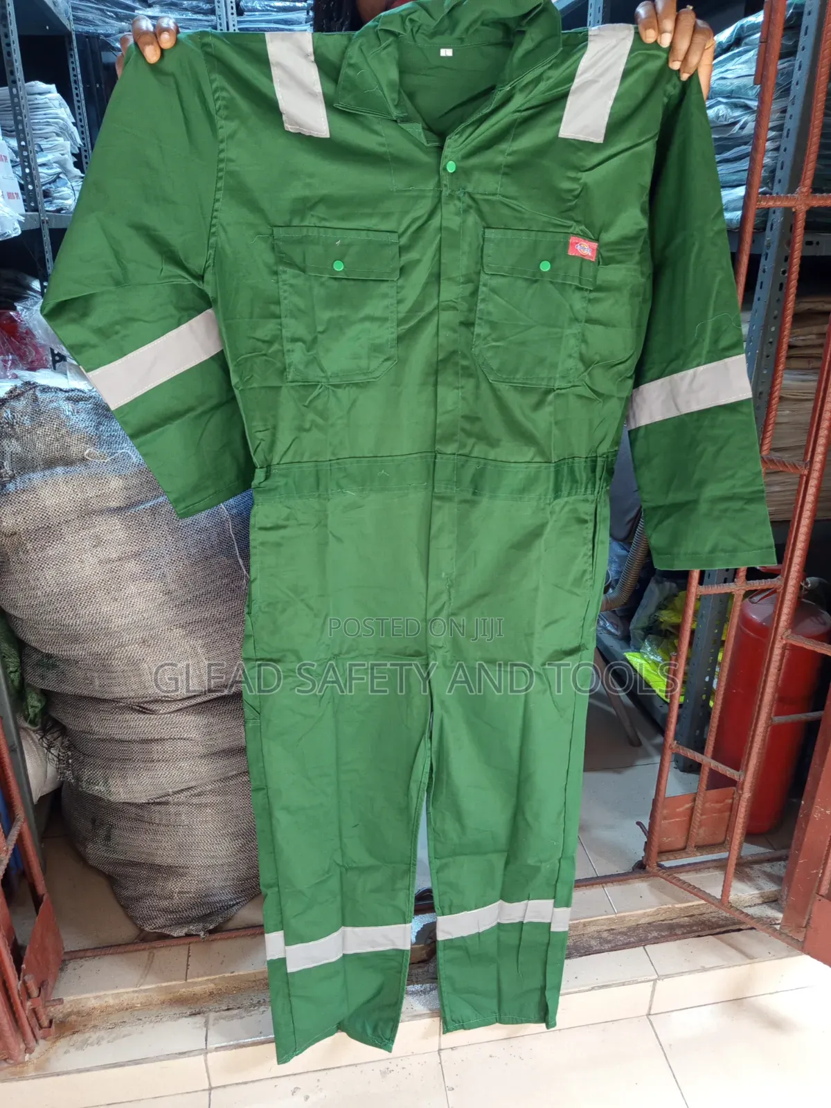 Green Reflective Coverall