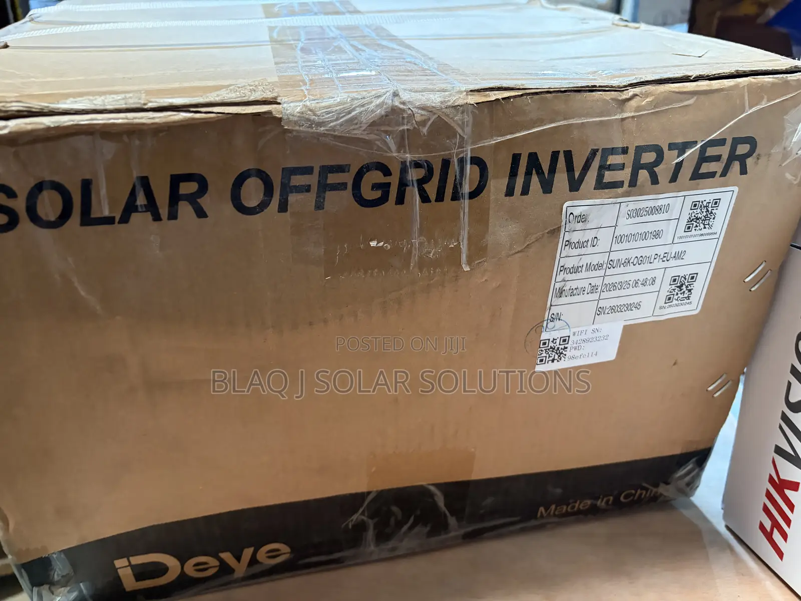 Deye 6kva Hybrid Inverter