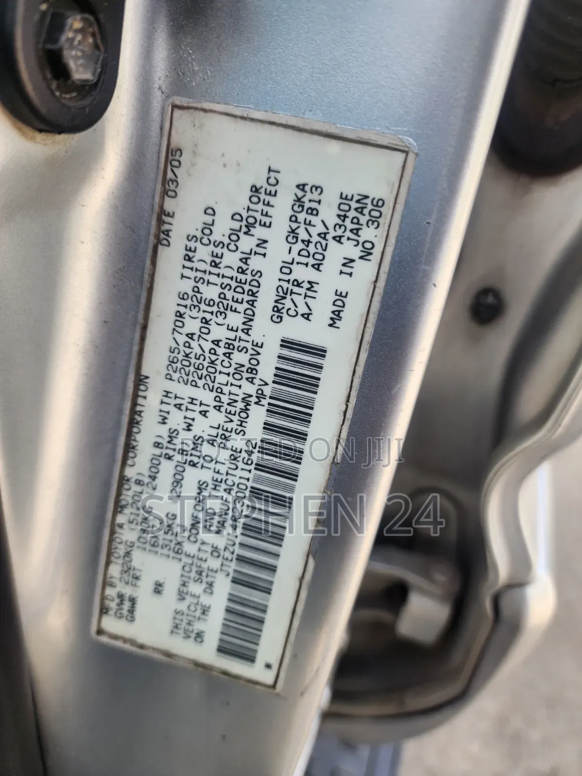 Toyota 4-Runner 2005 Silver