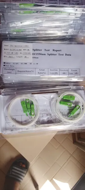 1×4 Fiber Optic PLC Splitter Single Mode SC/APC