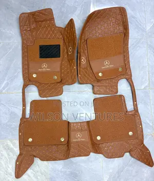 Brown Color Mercedes Benz Double Layer Leather Mat