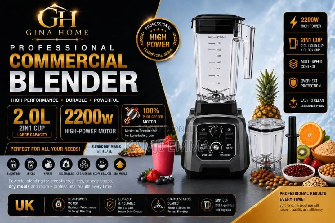 Gina Homes Professional Commercial Blender