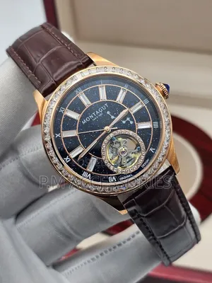 Montagut Quality Automatic Leather Watch