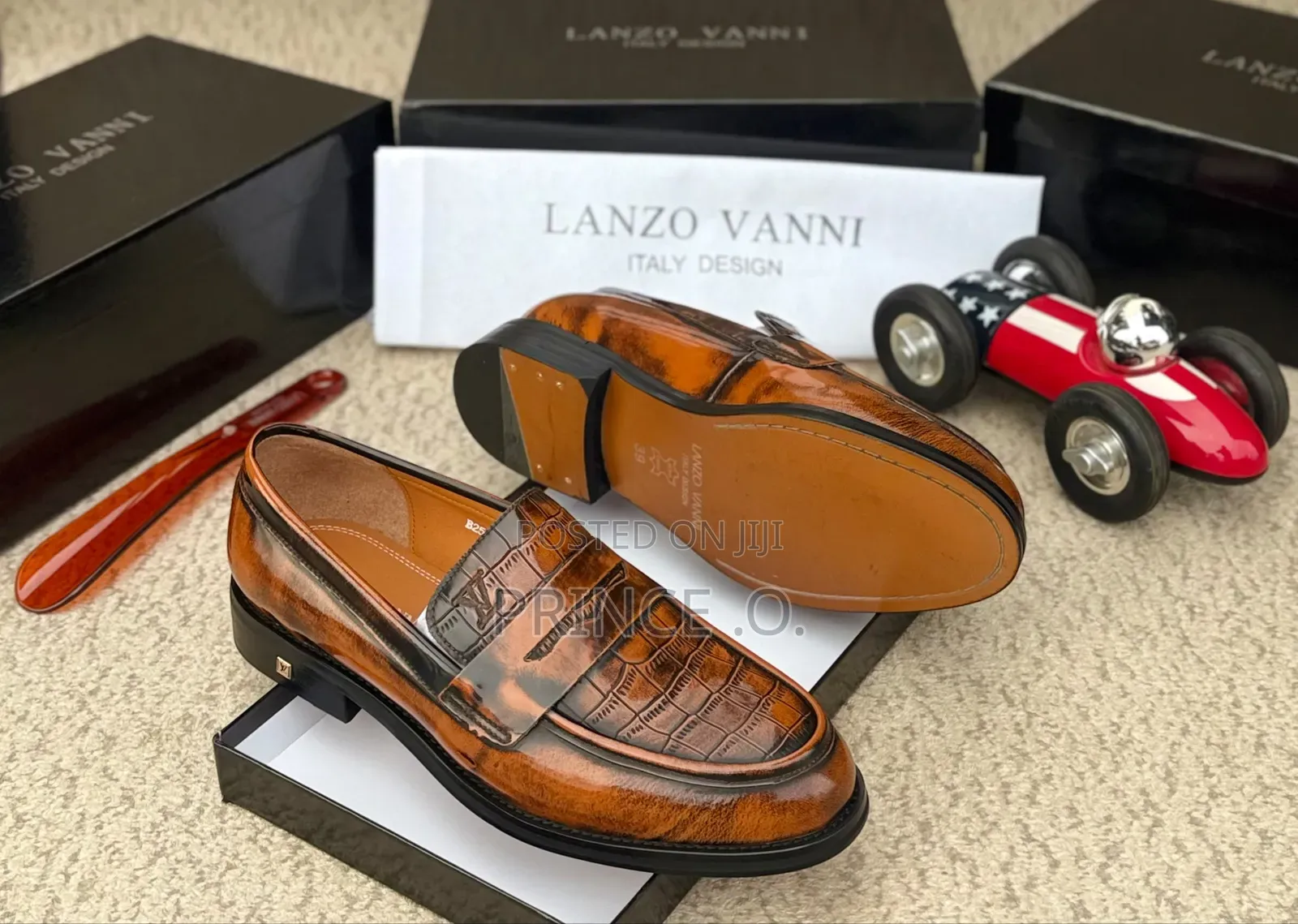 Luxury Dark Tanleather Loafers