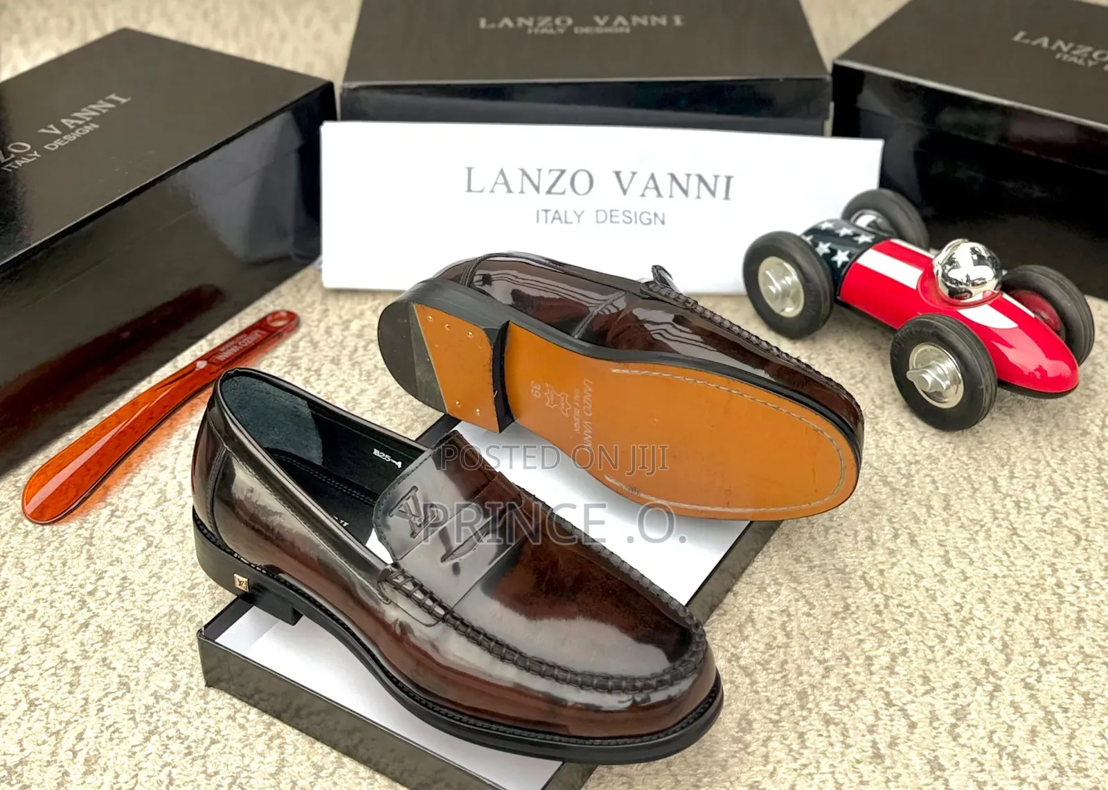 Luxury Dark Tanleather Loafers