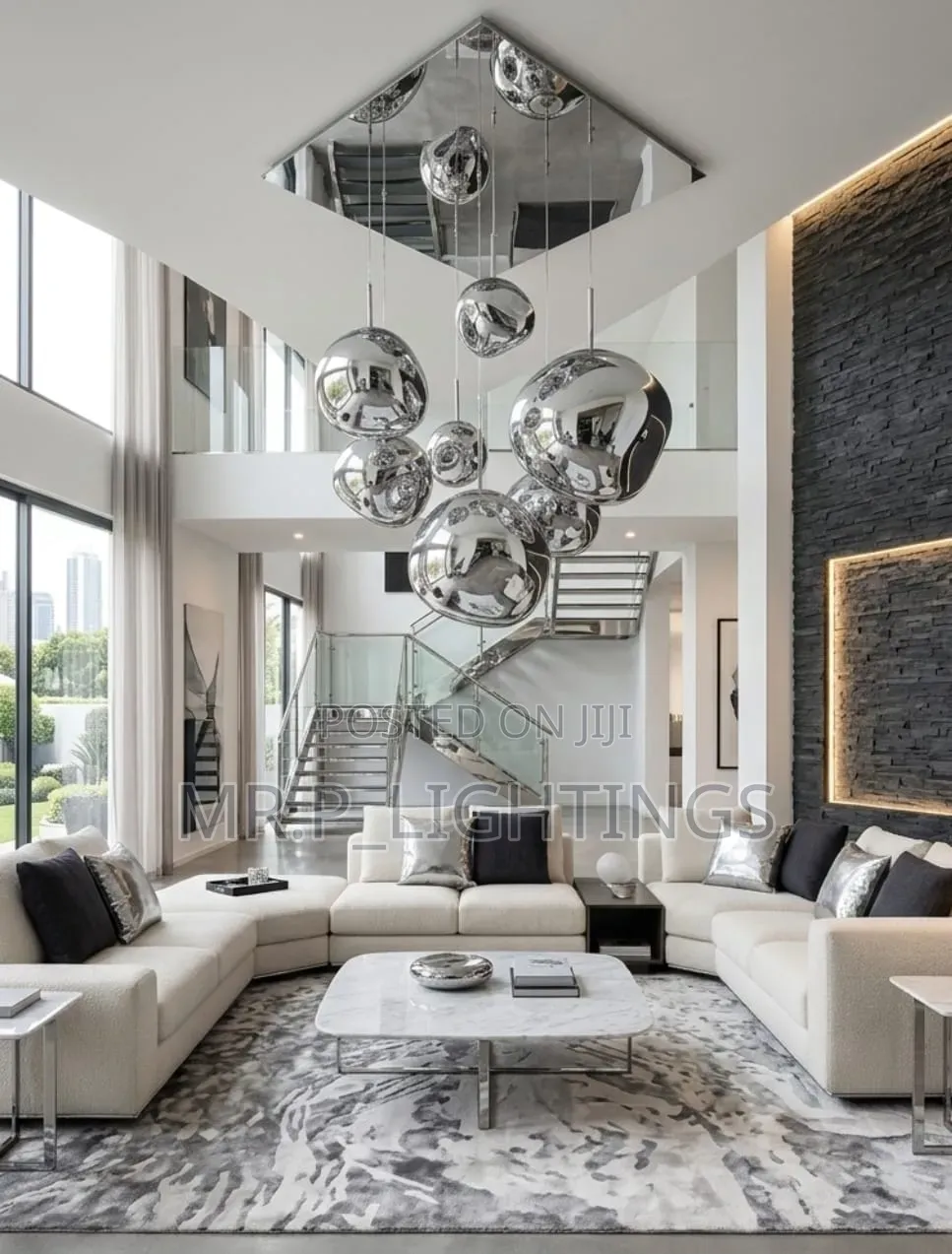 7 Glass Chandelier