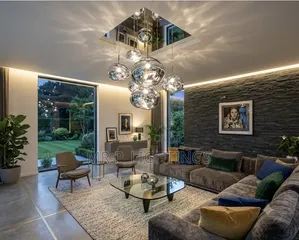7 Glass Chandelier