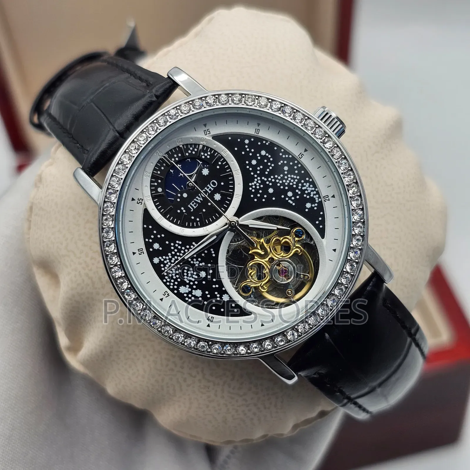 Jewcho Automatic Classic Leather Watch