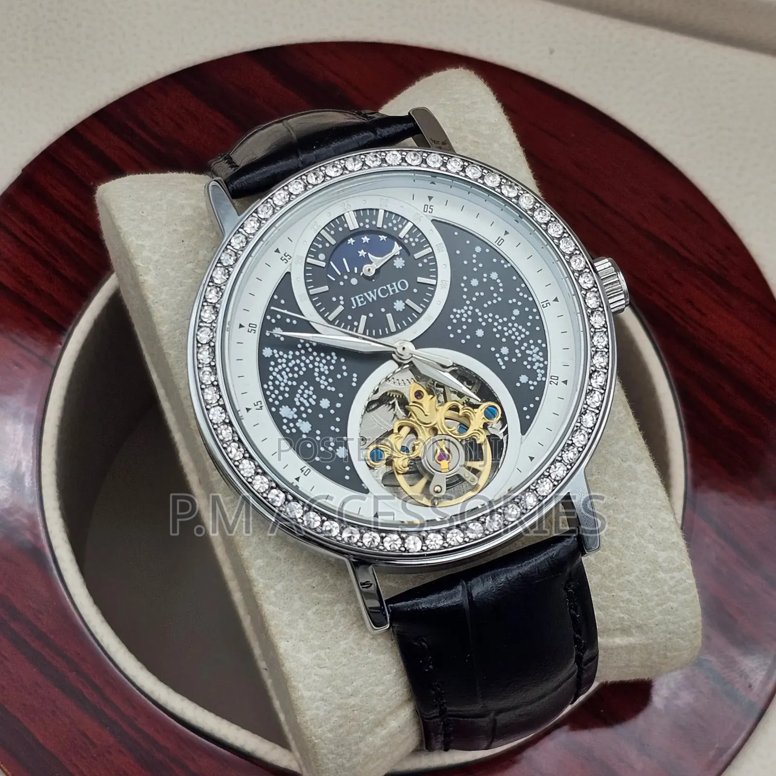 Jewcho Automatic Classic Leather Watch