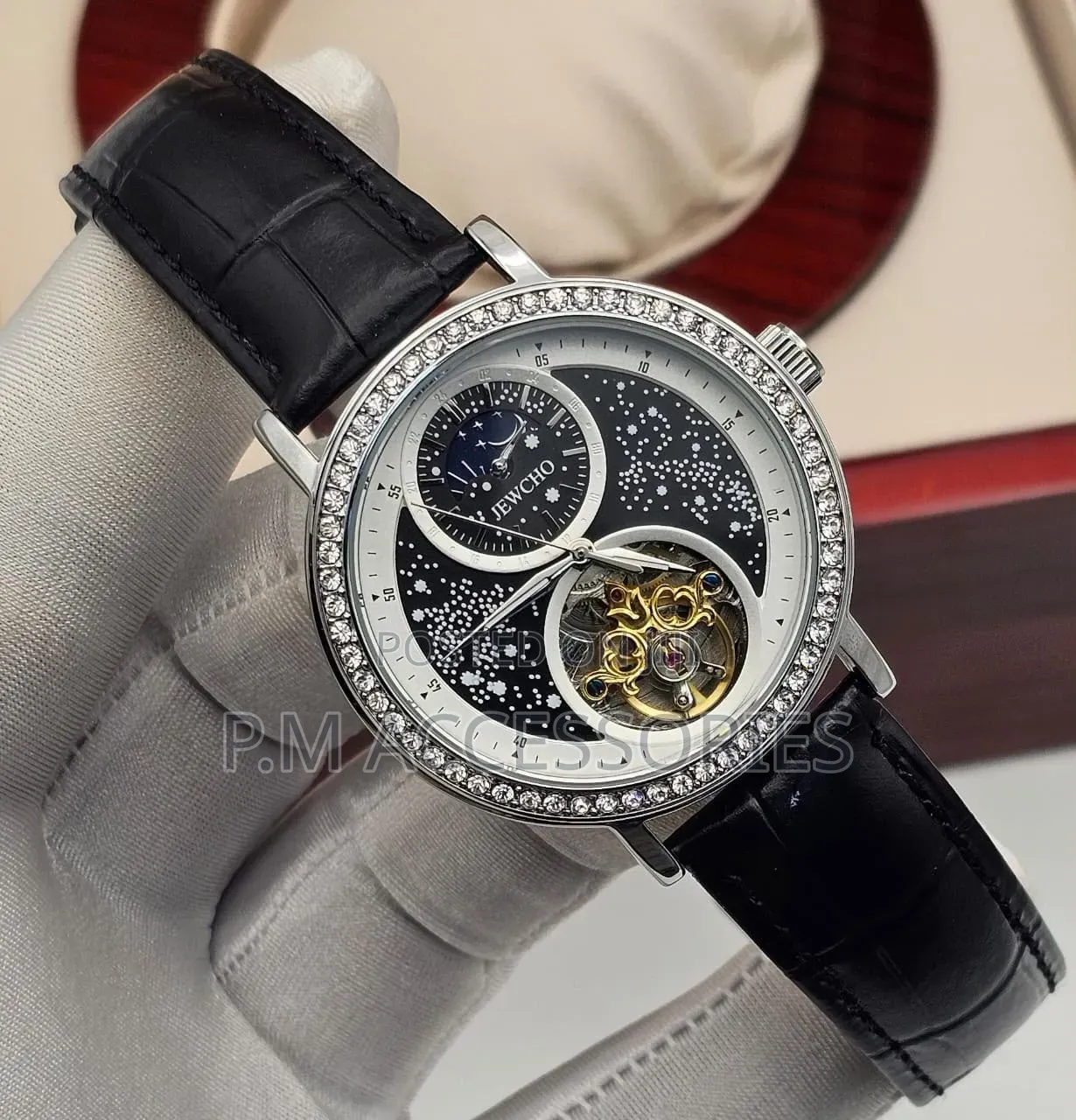 Jewcho Automatic Classic Leather Watch